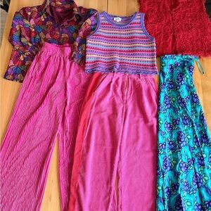 Colorful Vintage Clothing Set